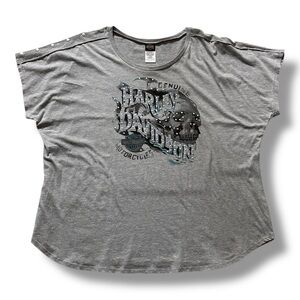 Women’s Harley-Davidson Embellished Skull T-Shirt